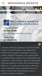 Mobile Screenshot of mechanikamaszyn.com.pl
