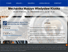 Tablet Screenshot of mechanikamaszyn.com.pl